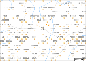 map of Kundima