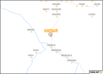 map of Kundin