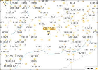 map of Kundiu