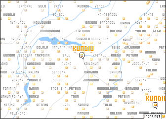 map of Kundiu