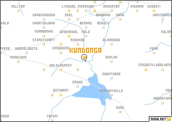 map of KuNdonga