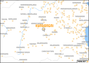 map of Kŭndŏng-ni