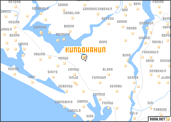 map of Kundowahun