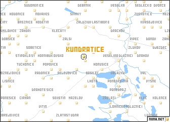 map of Kundratice