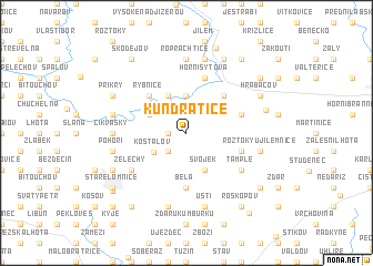 map of Kundratice