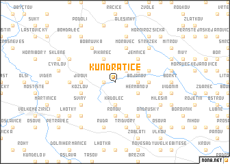 map of Kundratice