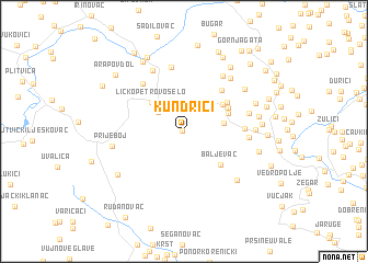 map of Kundrići