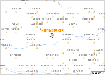 map of Kundriškis