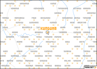 map of Kunduma