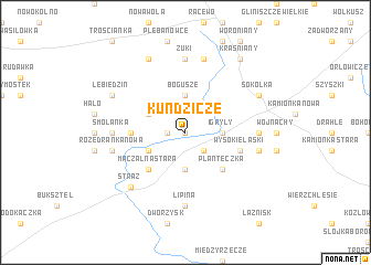 map of Kundzicze