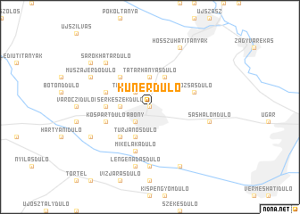 map of Kunérdůlő