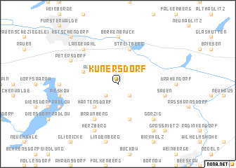 map of Kunersdorf