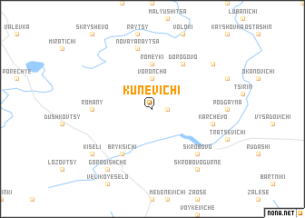 map of Kunëvichi