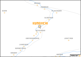 map of Kunëvichi