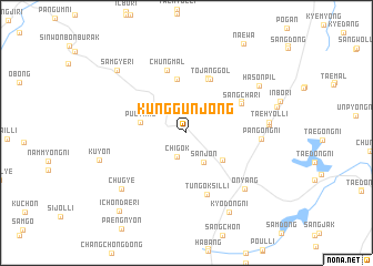 map of Kunggŭnjŏng