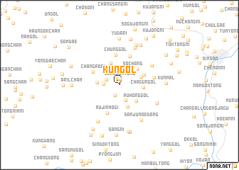 map of Kŭn-gol