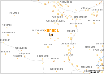 map of Kŭn-gol