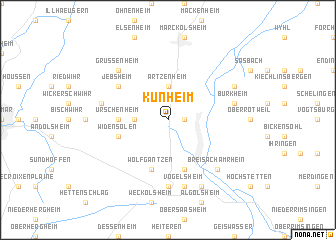 map of Kunheim