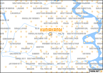 map of Kuniākāndi