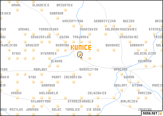 map of Kunice