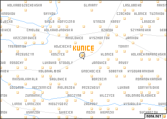 map of Kunice