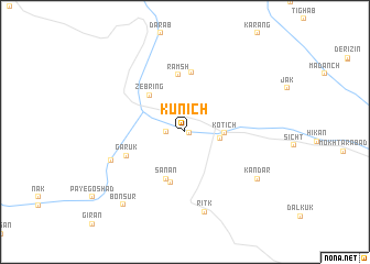 map of Kūnīch