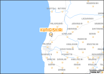 map of Kunigiškiai