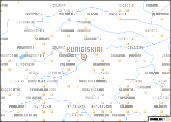 map of Kunigiškiai