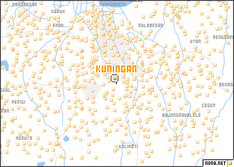 map of Kuningan