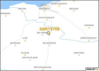 map of Kunitsyno