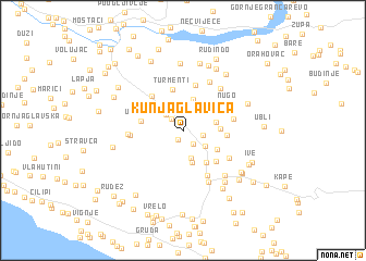 map of Kunja Glavica