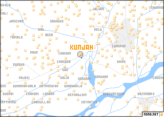 map of Kunjāh