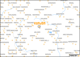 map of Kŭnjŏn