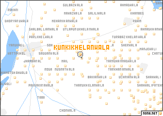 map of Kunki Khelānwāla