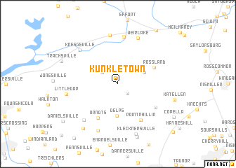 map of Kunkletown