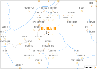 map of Kun-lein