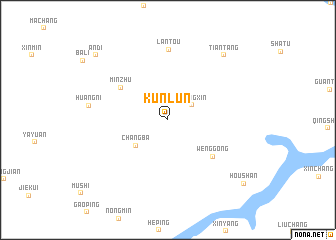 map of Kunlun