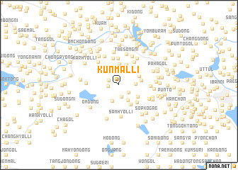 map of Kunmal-li