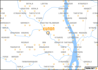 map of Kunon