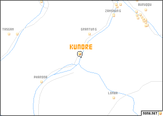 map of Kunore