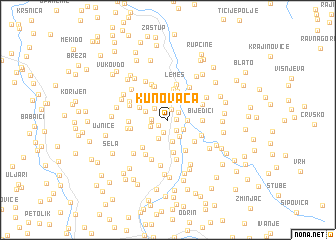 map of (( Kunovača ))