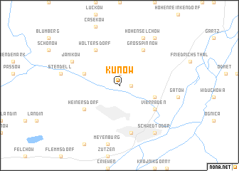 map of Kunow