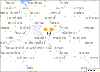 map of Kunów