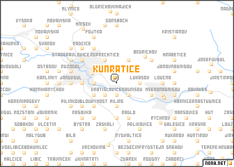 map of Kunratice