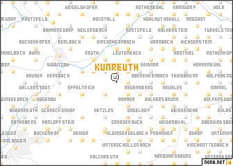 map of Kunreuth