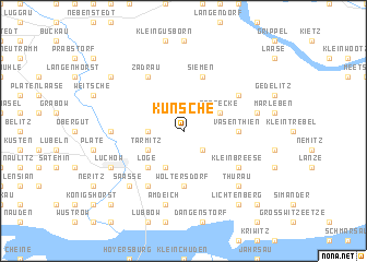 map of Künsche