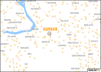 map of Kunska