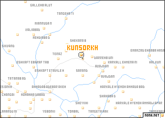 map of Kūn Sorkh