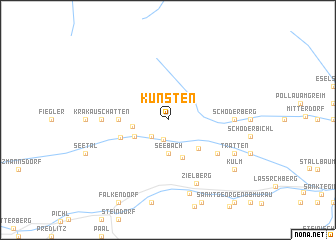 map of Künsten