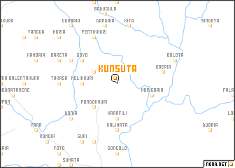 map of Kunsuta